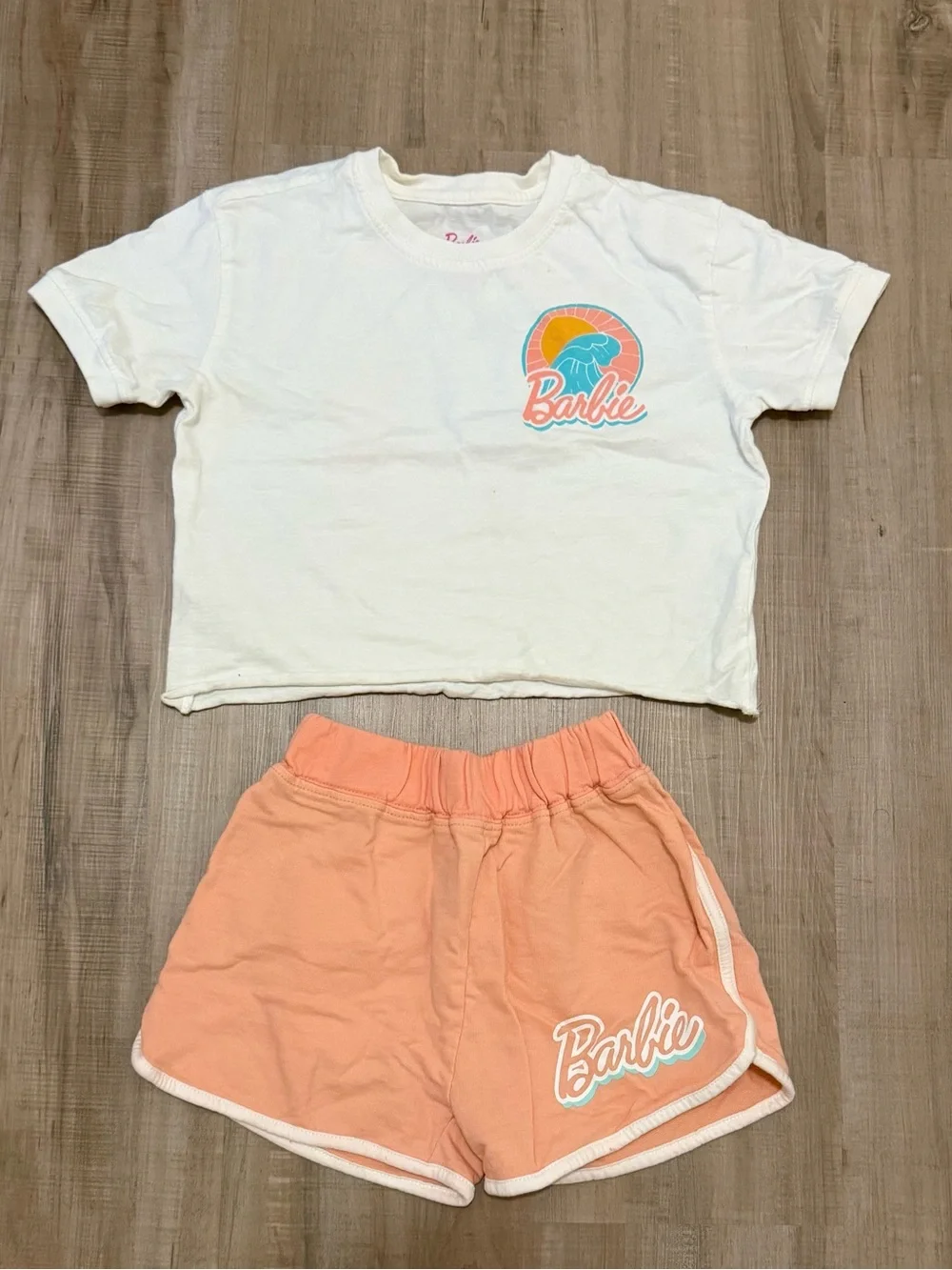 Sunshine & Barbie Tee and Shorts 4T